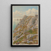 Falaises de l'île Vierge Baai van Douarnenez Morgat - Henri Rivière — ingelijst kunstwerk aan de muur