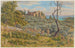 Het oude kasteel van Bormes - Henri Rivière — weergave van het kunstwerk