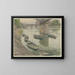 Parijs, Quai du Louvre - Henri Rivière — ingelijst kunstwerk aan de muur