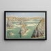 Port Puce, Belle-Île - Henri Rivière — ingelijst kunstwerk aan de muur