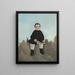 Jongen op de rotsen - Henri Rousseau — ingelijst kunstwerk aan de muur