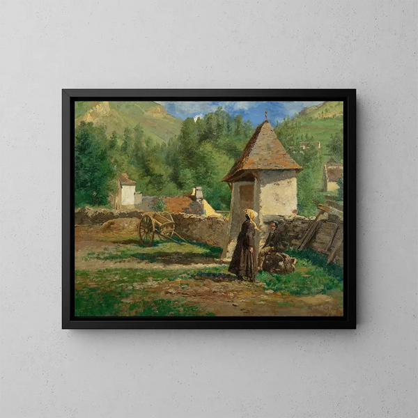 A Gdres Basses Pyrénées - Henri Stanislas Rouart — ingelijst kunstwerk aan de muur