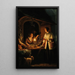 Nachtmarkt - Henri de Braekeleer — ingelijst kunstwerk aan de muur