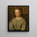 Betsy De Braekeleer, de zus van de schilder - Henri de Braekeleer — ingelijst kunstwerk aan de muur
