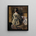 The Meal or the Woman seen from behind - Henri de Braekeleer — framed artwork on a wall
