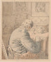 De roker - Henri de Braekeleer — weergave van het kunstwerk