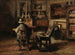 L'atelier de Ferdinand De Braekeleer I, père du peintre - Henri de Braekeleer — weergave van het kunstwerk