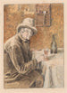 Le buveur de vin - Henri de Braekeleer — weergave van het kunstwerk
