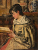 Woman reading - Henri de Braekeleer — artwork view