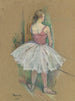 Danseuse en pied vue de dos - Henri de Toulouse-Lautrec — artwork view