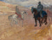 van twee ridders in harnassen - Henri de Toulouse-Lautrec — weergave van het kunstwerk