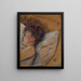 Woman in bed - Henri de Toulouse-Lautrec — framed artwork on a wall