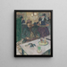 Monsieur Boileau at the café - Henri de Toulouse-Lautrec — framed artwork on a wall
