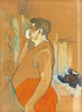 Monsieur Caudieux acteur de café-concert - Henri de Toulouse-Lautrec — weergave van het kunstwerk