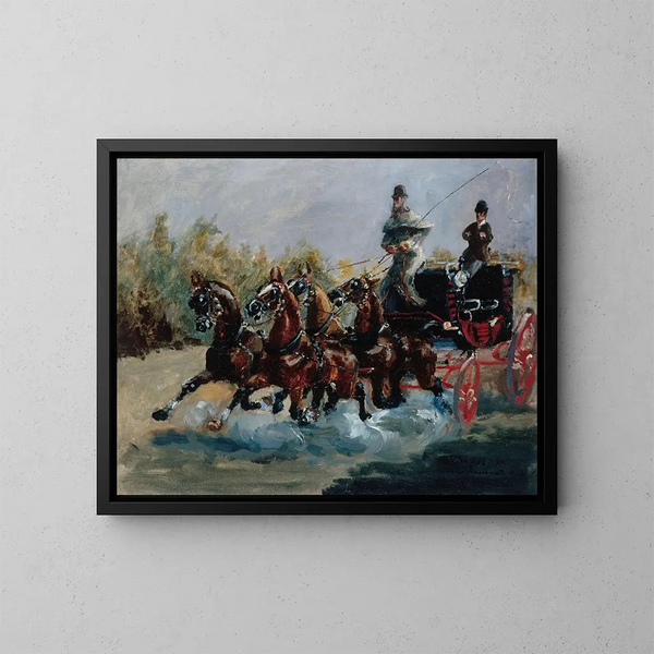 van het mooie aandenken aan de Promenade des Anglais - Henri de Toulouse-Lautrec — ingelijst kunstwerk aan de muur