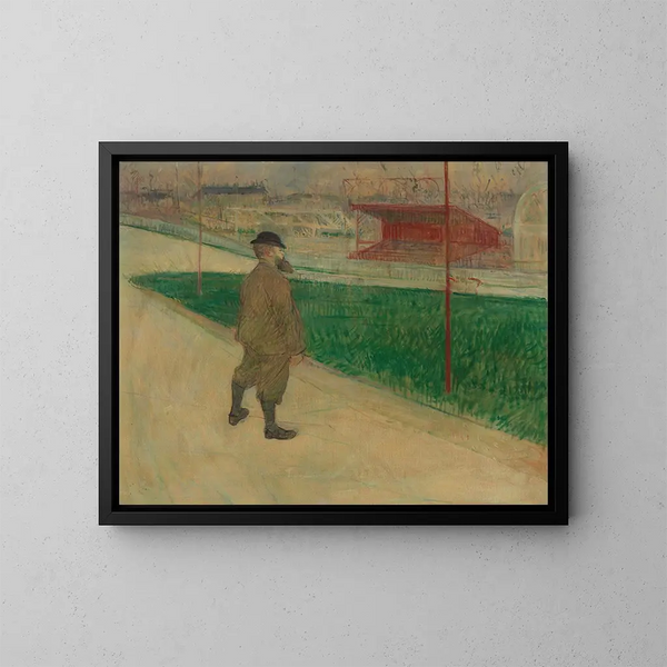 Tristan Bernard aan de Vélodrome Buffalo - Henri de Toulouse-Lautrec — ingelijst kunstwerk aan de muur