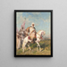 L'escort of the desert - Henri Émilien Rousseau — framed artwork on a wall