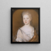 Mrs Pierre Bacot Marianne Fleur Du Gué - Henrietta Johnston — ingelijst kunstwerk aan de muur