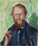 Portret van de Deense kunsthandelaar M. Grosell - Henrik Lund — weergave van het kunstwerk