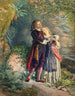 Ferdinand en Miranda van de storm - Henry Anelay — weergave van het kunstwerk