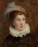 Portret van een jonge jongen - Henry Bacon — weergave van het kunstwerk