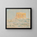 gevel westkant van het Parthenon - Henry Bacon — ingelijst kunstwerk aan de muur