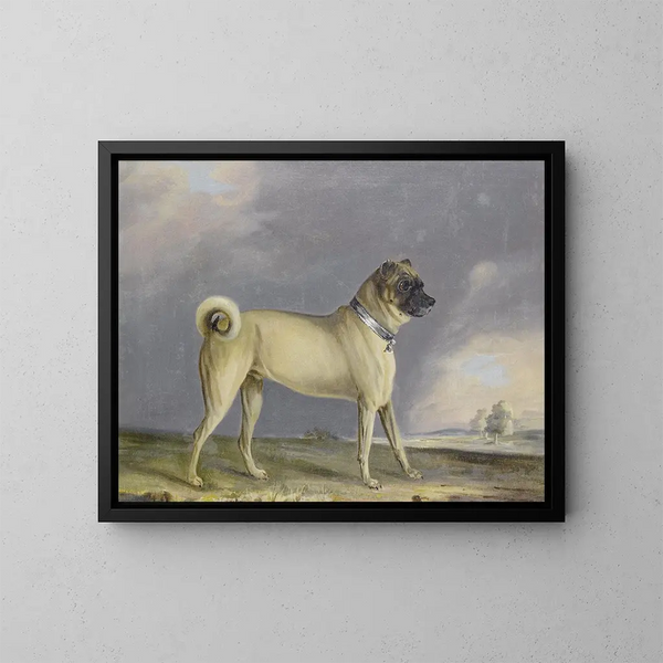 Een Franse bulldog - Henry Bernard Chalon — ingelijst kunstwerk aan de muur