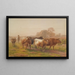 Vee in het landschap - Henry Birtles — ingelijst kunstwerk aan de muur