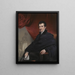 Portrait of Antonio Canova - Henry Bone — framed artwork on a wall