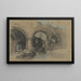 a ruined castle - Henry Bright — framed artwork on a wall