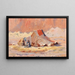 Tent Arab in the Desert Blidah - Henry Brokman — framed artwork on a wall