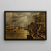 La Tour depuis le pont de Londres - Henry Dawson — framed artwork on a wall