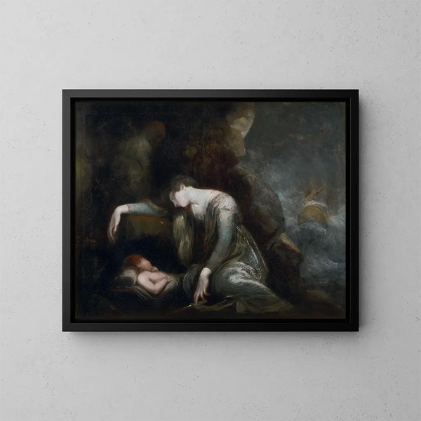Danaé en Perseus op Serifos - Henry Fuseli — ingelijst kunstwerk aan de muur
