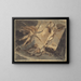 Satan begint met het contact van de lans van Ithuriel - Henry Fuseli — ingelijst kunstwerk aan de muur