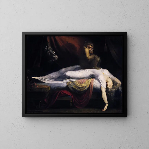 Het Droomland - Henry Fuseli — ingelijst kunstwerk aan de muur