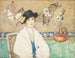 Het zwarte hoedje van Mevrouw Dorothy Hart - Henry Golden Dearth — weergave van het kunstwerk