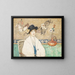 Het zwarte hoedje van Mevrouw Dorothy Hart - Henry Golden Dearth — ingelijst kunstwerk aan de muur