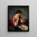 Meisje met een dode vogel - Henri Guillaume Schlesinger — ingelijst kunstwerk aan de muur