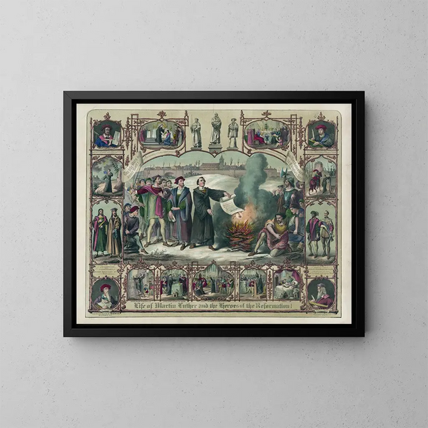 La vie de Martin Luther et des héros de la Réforme - Henry Jerome Schile — ingelijst kunstwerk aan de muur