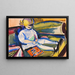 Kind op een bank - Henry Lyman Saen — ingelijst kunstwerk aan de muur