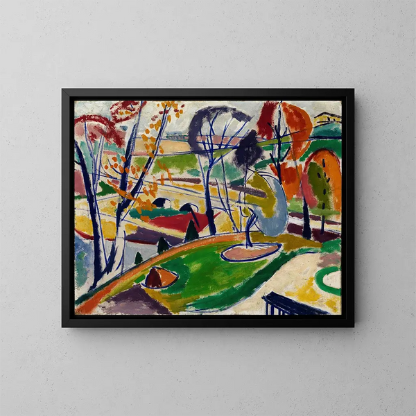 vlakke decoratie - Henry Lyman Saen — ingelijst kunstwerk aan de muur