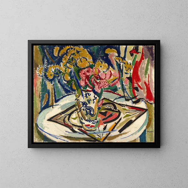 Bloemen - Henry Lyman Saen — ingelijst kunstwerk aan de muur