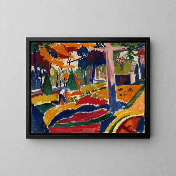 Tuin - Henry Lyman Saen — ingelijst kunstwerk aan de muur