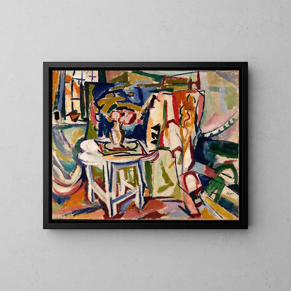 Interieur - Henry Lyman Saen — ingelijst kunstwerk aan de muur