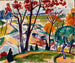 Pont de landschap in Huntingdon Valley - Henry Lyman Saen — weergave van het kunstwerk