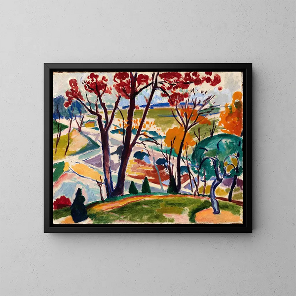 Pont de landschap in Huntingdon Valley - Henry Lyman Saen — ingelijst kunstwerk aan de muur