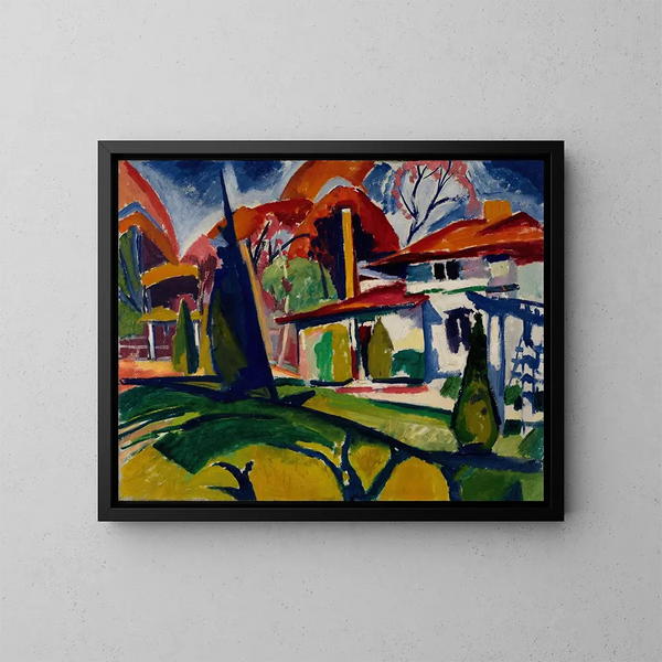 La Maison de Newman - Henry Lyman Saen — ingelijst kunstwerk aan de muur