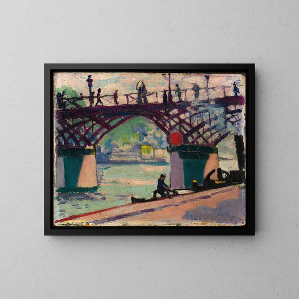 Pont des Arts - Henry Lyman Saen — ingelijst kunstwerk aan de muur