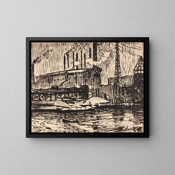 Schuylkill n° 5 - Henry Lyman Saen — ingelijst kunstwerk aan de muur