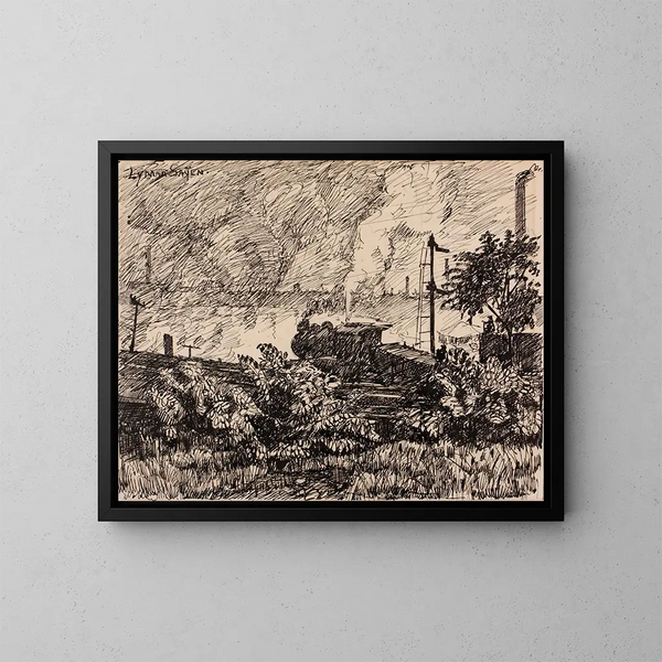 Le Schuylkill n° 6 - Henry Lyman Saen — ingelijst kunstwerk aan de muur